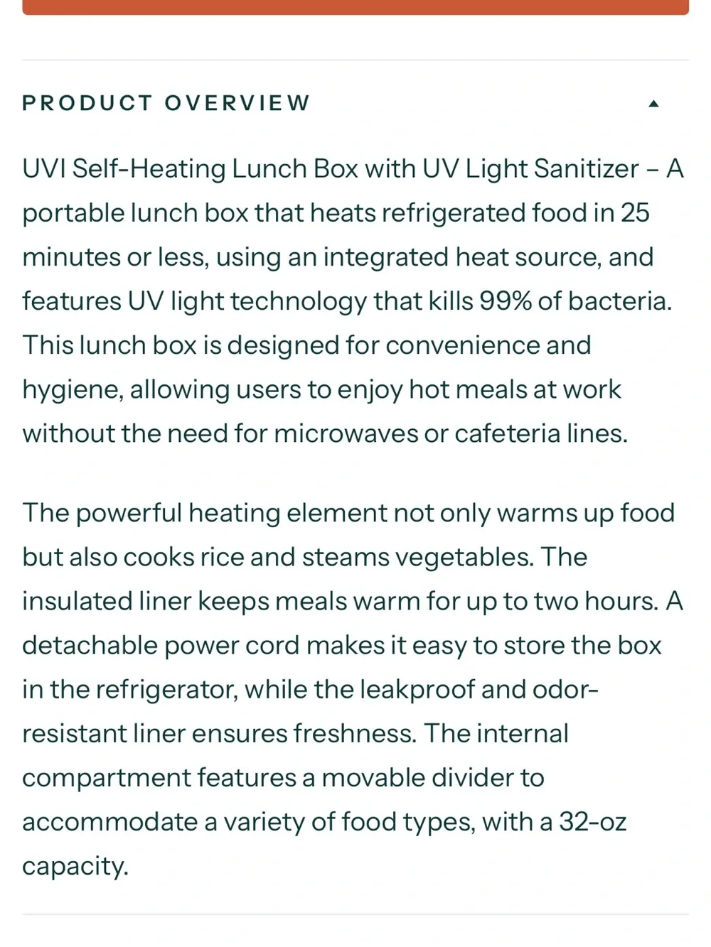 UVI lunchbox